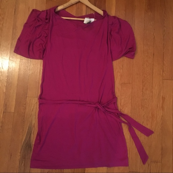New York & Company Dresses & Skirts - Fuchsia New York & Company Waist Tie Dress New York & Company Dresses & Skirts - Fuchsia New York & Company Waist Tie Dress